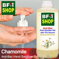 Anti Bacterial Hand Sanitizer Gel with 75% Alcohol  - Chamomile Anti Bacterial Hand Sanitizer Gel - 1L