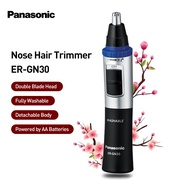 Panasonic ER-GN30 Nose Hair Trimmer, Dual Cutting Blades, Fully Washable Detachable Body, 1.5V AA Ba