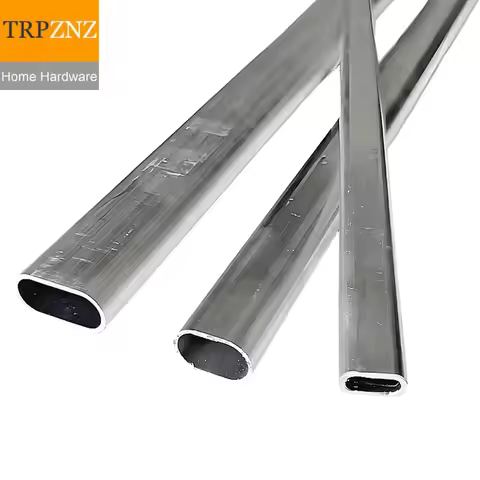 Flat oval aluminum tube Telescopic sleeve Special shaped pipe Hollow aluminum tubing 17x5.4x1 20x10x