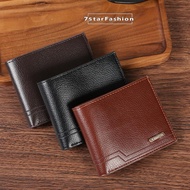 7Star Men Wallet Dompet PU Quality Short Wallet Fashion Casual Soft Wallet Multi-Card Slot Large-Cap