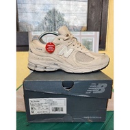 New Balance 2002R PIGSKIN Shoes - Original % Classic Traditional Sneakers - Beige Color