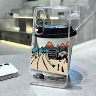 Samsung A55 A05S A15 A54 S25 S24 S23 Ultra A06 A12 A03 A13 Clear Soft Case Fashion North Road Shockp