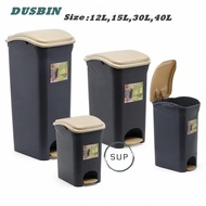 12L / 15L / 30L Plastic Step On Bin / Dustbin / Trash Bin / Home Style Plastic Pedal Dustbin / Tong 