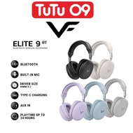 Vinnfier Elite 9 BT Wireless Headphones Deep Bass with Bluetooth 6.0 24H Playtime & AUX Support