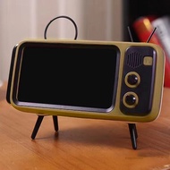 Retro TV Mobile Phone Screen Stand Universal Mini TV Cell Phone Stand Mount Bracket for Mobile Phone