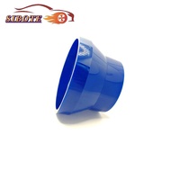 Car Modified Air Inlet Pipe Variable Diameter Straight Pipe 3 to 4 Inch Blue Joint Medium Cooling Pi