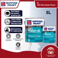 5L Nippon Paint Epoxy EA9 Red Oxide Primer With Hardener For Metal And Masonry