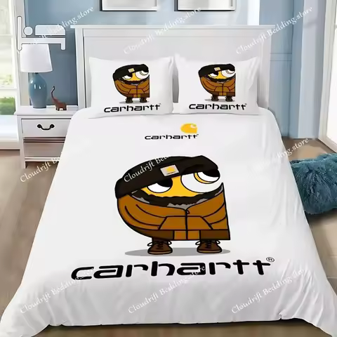 Fashion C-CARHARTT All Season Duvet Cover Printed Comforter Bedding Sets Comfortable Bedspreads Comf