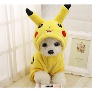 Baju anjing baju kucing lucu pikachu hoodie anjing pikachu hoodie kucing pikachu / kostum kucing