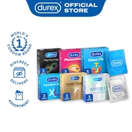 Durex Try It All Bundle - Sensitive, Performa, real feel, pleasuremax, comfort XL, close fit  - 3s