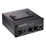LYNEPAUAIO Mono/ Stereo Headphones Amplifier Amp with Dual XLR Inputs 3.5mm & 6.35mm Headphone Jacks