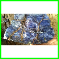 Bahan Rough Blue Opal Mizone Kristal Serat Emas