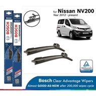 Bosch Clear Advantage U Hook Wiper Set for Nissan NV200 (22"/16")