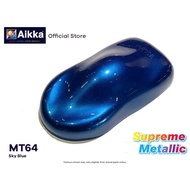 Aikka Supreme Metallic MT64 SKY BLUE Cat Kereta Motor Cat Bancuh Siap/ 2K Car Paint DIY
