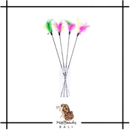 Cat Toy Stick Cat Stick Toy/ Feather Bell Stick Cat Stick Toy Stick Feather Bell Pet Cat Toys Bell T