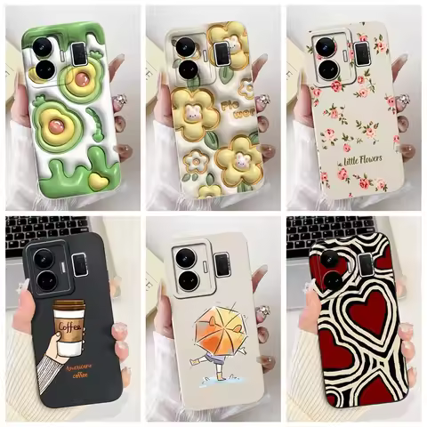 For Realme GT Neo 5 Case RMX3706 New Fashion Candy Painted Cover Soft TPU Phone Case For Realme GT N