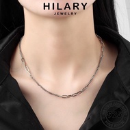 HILARY JEWELRY Sterling Perempuan Rantai 純銀項鏈 Original Accessories Vintage Necklace Chain Perak For Pendant Silver Women Leher Korean 925 N165