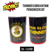 Thinner Cobra Mas 1 Liter Minyak Pengencer Cat Cobra Hitam Super Gloss