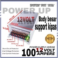 Power supply LARGE BODY 12v 100a Switching Power Supply 12v DC Output 100A pure weight original SNI 