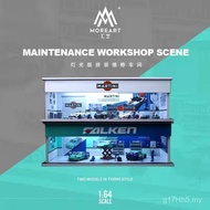 1 Scene Car Model Lighting Parking Lot Alloy Car Model Storage Anti-dust Simulation 64 Collection Mo