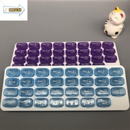 CAUSI 31 Grid Pills Box, Moisture Proof Independent Cell Pill Organizer, Detachable Plastic Medicine