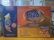 นมผงสูตร1 S26 GOLD PRO-C ขนาด 2750g
