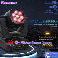 Flowwave Disco Light Laser Light 6 Bee Eye Moving Head Light for Disco Light Laser Sound Activated
