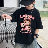 CODReady Stock Christmas T Shirt Kids Baju Labubu Xmas Boy Girl Oversized Short Sleeve 100 Cotton Cr