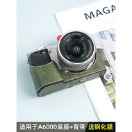 Suitable for Sony A6000 Protective Case a6400 Camera Bag A6100 Faux Leather Leather Case A6300 Mirro