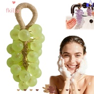 FKILLA Grape Soap on a Rope,  DIY Grape Cluster Bar Crystal, Whole Bunch Handmade Grape Soap