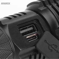 Aramox XHP90 TypeC Rechargeable Flashlight Dimmable MultiFunctional Hand Lamp Torch Light