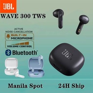 JBL Wave 300 TWS True Wireless Bluetooth 5.2 Earphones 3D Surround Sound Earbuds with Built-In Mic Bass Headset Headphones Hands-free with Charging Case