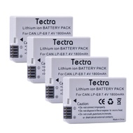 【support】 Tectra 4ชิ้น LP-E8 LP E8 LPE8กล้อง E8แบตเตอรี่ AKKU สำหรับ EOS 550D 600D 650D 700D กบฏ X4 X5 X6i X7i T3i