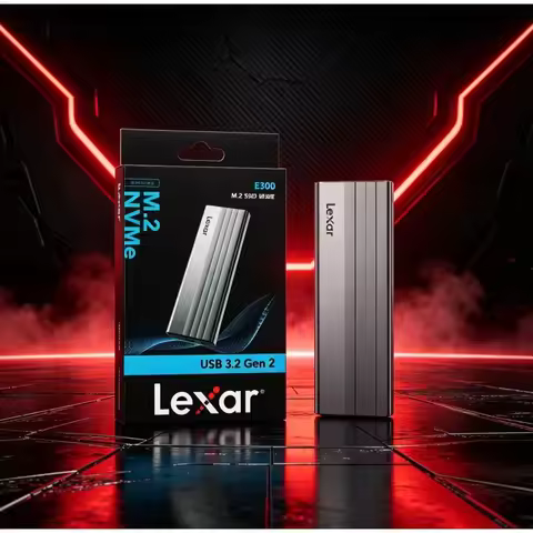 USB3.2 Gen2 Portable External Enclosure Lexar E300 For M.2 NVMe SSD Hard Drive Case For Desktop Note