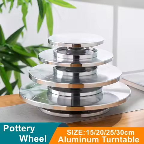 11/20/25/30CM Aluminum Pottery Wheel, DIY Clay Turntable, Double-Sided Cake Pottery Turntable Potter