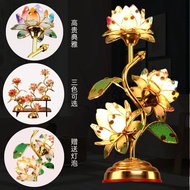 [Fuyuge] [Taiwan Shipment] Household Temple Buddhist Lamps Three-Pin Colorful Petals Big Red Lotus P
