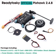 Pixhawk PX4 2.4.8 PIX 32บิตเครื่องควบคุมการบิน M8N Gps/telemetry Module/ สวิตช์นิรภัย Buzzer RGB I2C