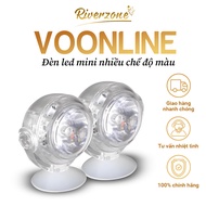 Voonline mini LED spot light for fish tanks, LED light with many color modes mounted underwater