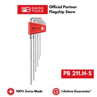 6pcs Set PB Swiss Tools Long Hexagon Allen Key L-wrenches PB 211.H-5