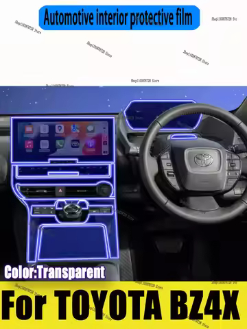 For TOYOTA BZ4X （2022-2024） Car Gearbox Panel Film Dashboard Protective Sticker Interior Screen Anti