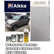 PERODUA KANCIL P06 RED SILVER Aikka Cat Kereta 2k bancuh/ DIY Touch Up Spray Tin Calar Kereta/ Ori C