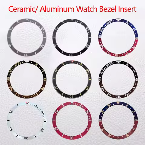 37.2*31.4mm Aluminum Ceramic Slope Watch Bezel Insert for Tudor Black Bay Grantour SUB GMT Grantour 