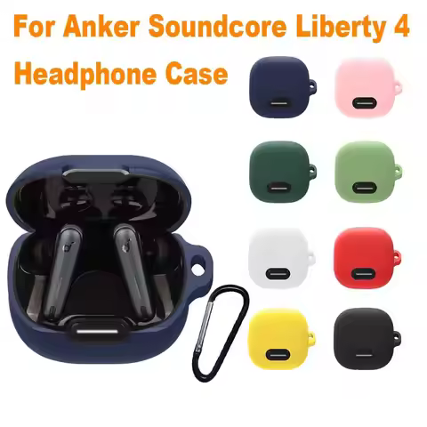 Silicone Headphone Protective Cover Dustproof Shockproof Earphone Case Washable Soild Color for Anke