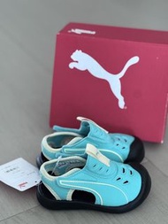 Puma 購置日本 嬰兒小童輕盈魔術貼涼鞋 Aqua Cat NU Infant Sandals 13CM