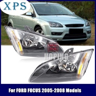 Xps ไฟหน้ารถด้านหน้าไฟหน้าไฟหน้าสำหรับ Ford Focus 2005 2006 2007 2008กันชนหน้าไฟหน้า