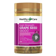 Healthy Care High Strength Grape Seed 58000mg 200 capsules