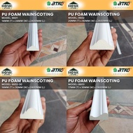 [Kuala Lumpur &amp; Klang Valley Only] PU Wainscoting PVC Wainscoting Moulding White