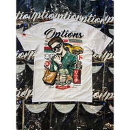 เสื้อยืดผ้าฝ้าย【ปรับแต่งได้】OPTION เสื้อยืดผ้าฝ้าย ติดรถ บ้าน เงิน วัยรุ่น บางแสน