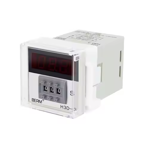 H3D 99.9S AC220V H3D-3 Digital Display Dial Relay 999S Countdown Delay Time Controller Timer 999S AC
