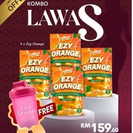 EZY ORANGE Kombo Sebulan 4 Kotak | Original HQ Aysha Alam | Minuman Detoks & Bakar Lemak | Kurus & B